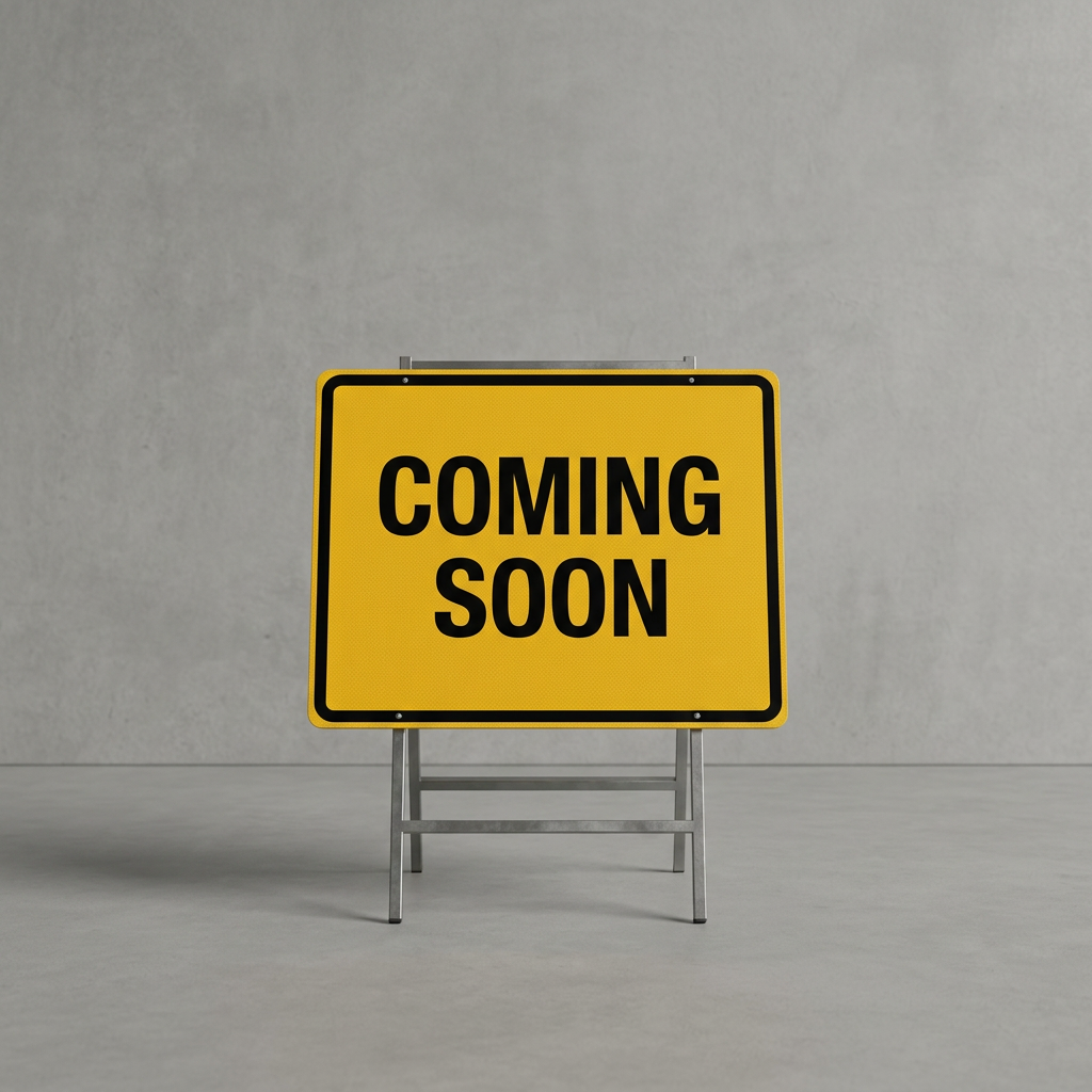 Plain background with text Coming Soon